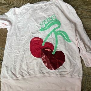 Juicy Couture Pink Cherry Hoodie sz L